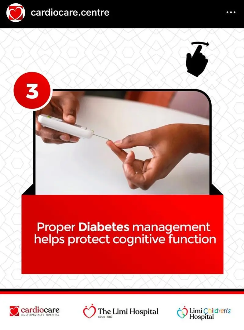 Cardiocare clinician demonstrating home blood-glucose monitoring